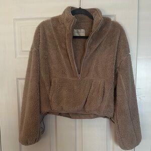 Aeropostale Beige Fleece Pullover